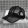 Summer Breathable Full Mesh Cap Men's and Women's Thin Cut Hollow Baseball Cap Versatile Outdoor Sun Protection and Sunshade Cap Duckbill Cap