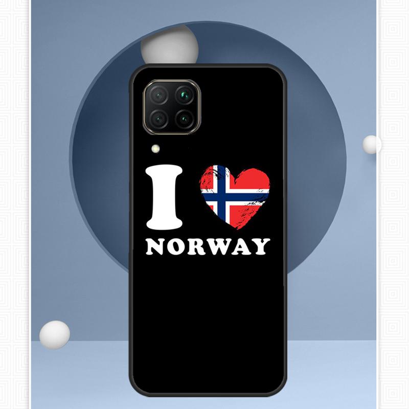 Norway Flag For Huawei Nova Y72 Y90 Y61 Y91 Y60 Y70 12s 12i 11i 8i 9 10 SE P20 P40 Lite P60 P30 Pro Case