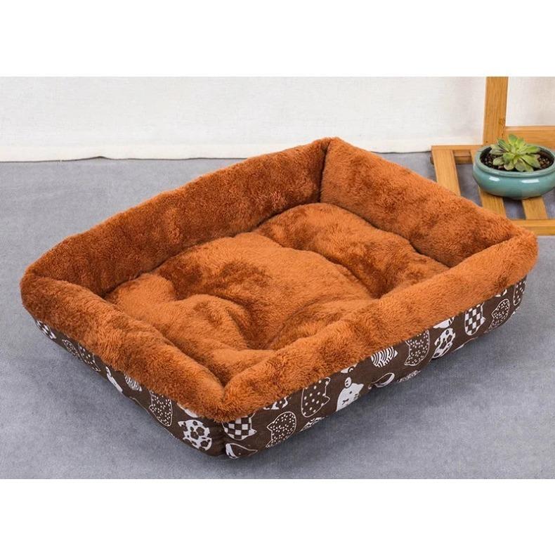 

Мягкая постель для домашних животных, фланель, утолщенная собачья будка из флиса, мягкое флисовое гнездо, корзина для собак, коврик для щенка, будка для кошки, дышащая постель для домашних животных 36x30 cm