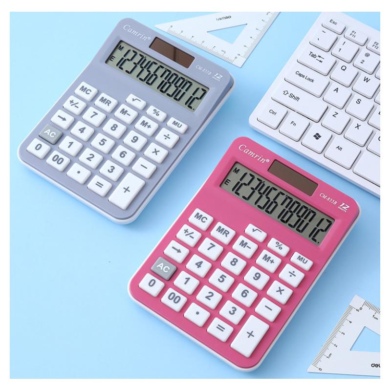 Versatile 12 Mini Digit Solar Power Calculator Colorful Design Offices Tool