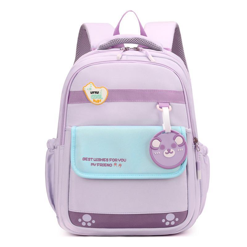 New spine protection for grades 1-6, waterproof boys' children's schoolbag and female primary school students' large-capacity college wind backpack