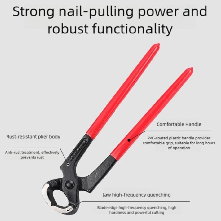 Horseshoe Pliers Steel Clamp Tool Manicure Clamping Leather Working Flattening Shoeing Horse Nails Cleaning