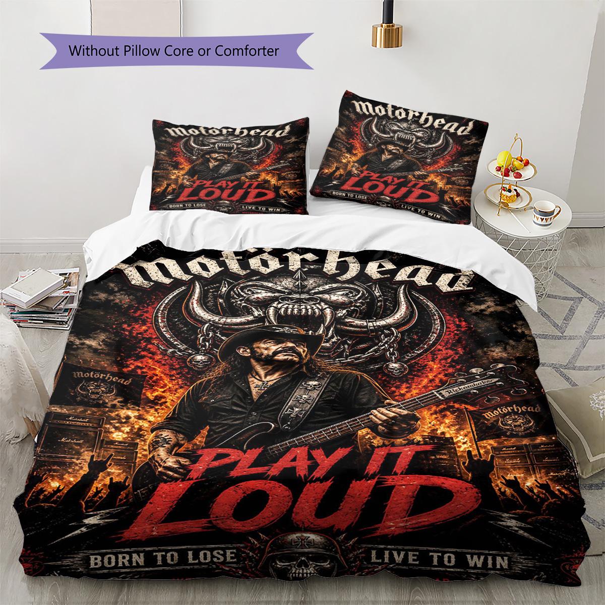 Motorhead Pattern Bedding Set Quilt Cover
