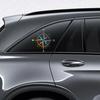 Navigate Compass Car Sticker Window Windshield Reflective Vinyl Decals Truck Motorcycle Vinyl Waterproof Sticker Accessories