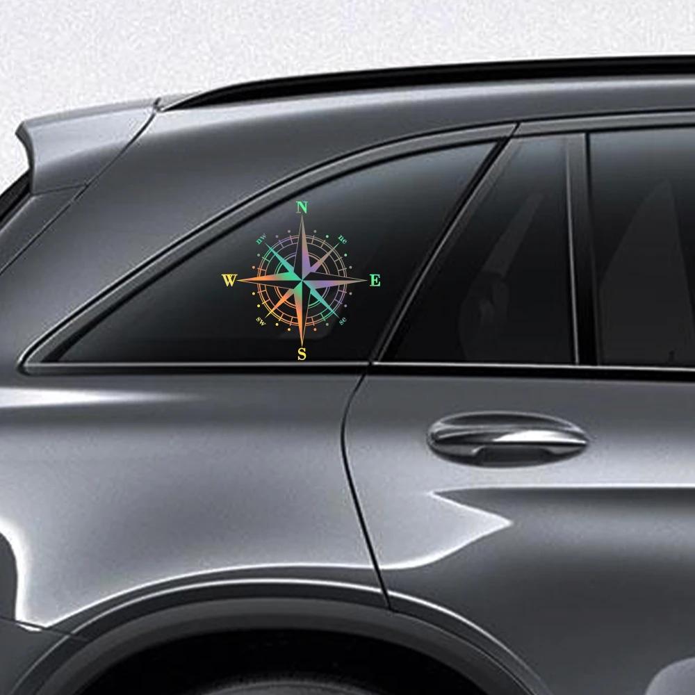 Navigate Compass Car Sticker Window Windshield Reflective Vinyl Decals Truck Motorcycle Vinyl Waterproof Sticker Accessories