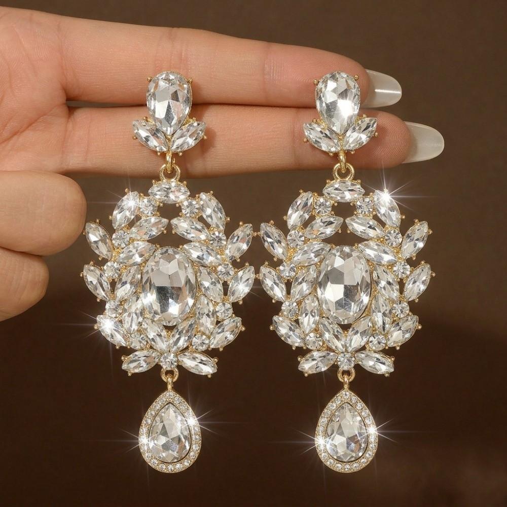 Earrings Floral Shaped Earrings Jewelry Modern Style Earrings Modern Popular Style Earrings Bride белый