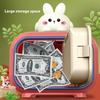 7606 Automatic Money Rolling ATM Deposit Machine Fingerprint/Key Unlock Piggy Bank Toy