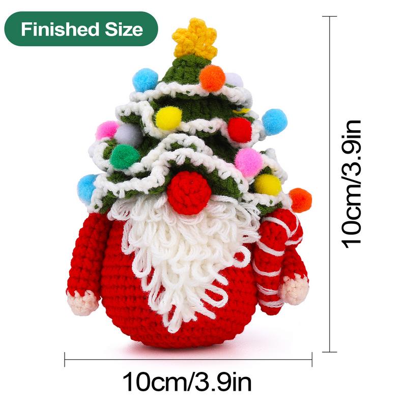 Christmas tree craft knitting kit beginner crochet kit adult crochet kit for christmas home holiday party decoration