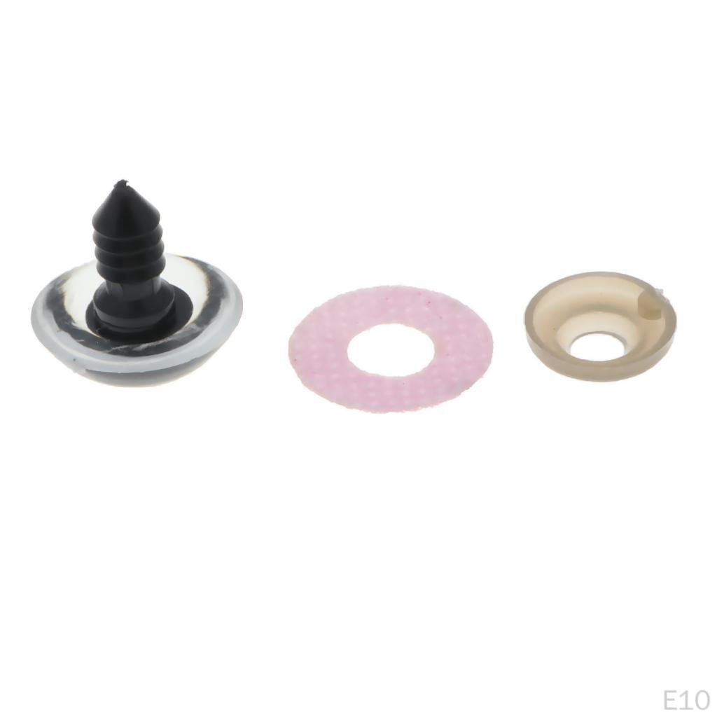10x Glitter Safety Teddy , 24mm