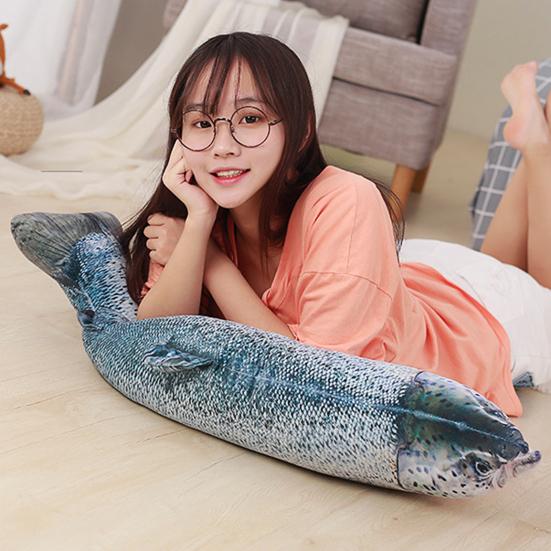 Plush Pillow Lovely Shape Washable Simulation Stuffed Fish Doll Toy Kids Gift