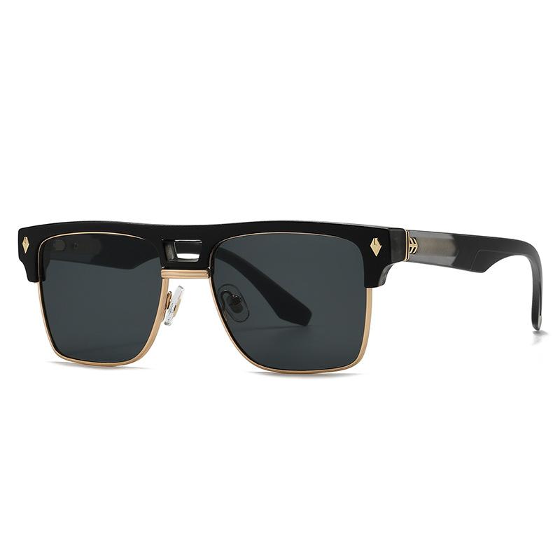 New European and American retro metal modern retro charm box sunglasses men's and women's sunglasses