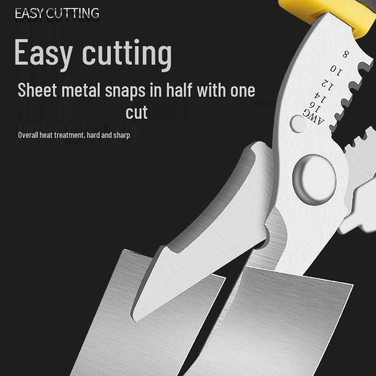 Multifunctional Electrician's Stripping and Crimping Pliers