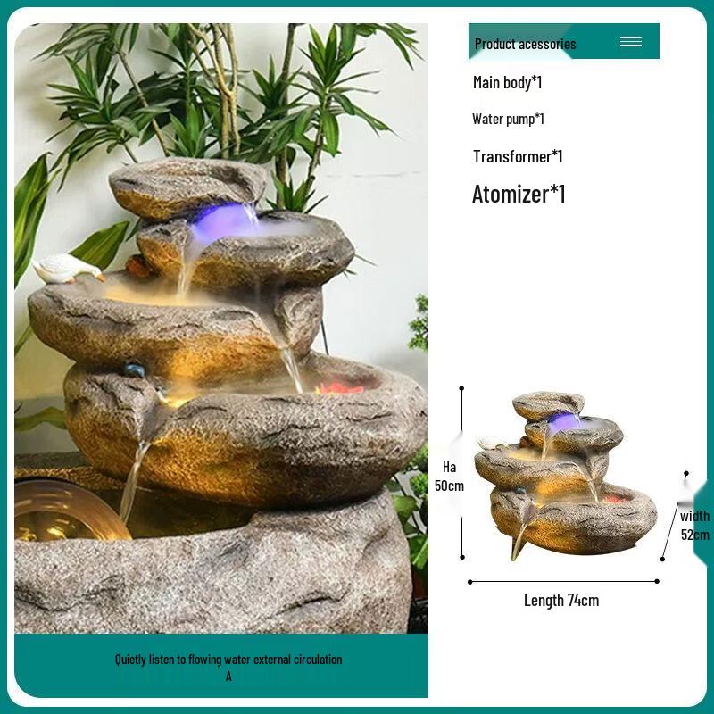 Yanziran Outdoor Balcony Fish Pond Fountain