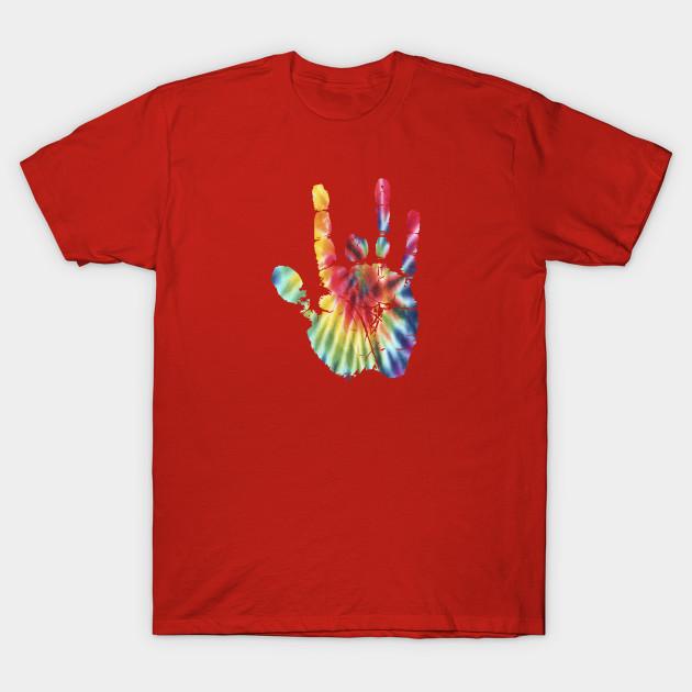 

Unisex Fashion TShirt Tie Dye Jerry Garcia Hand Print TShirt Plus Size XS-6XL T-Shirt 100%Cotton Tops O Neck Short Sleeve Tees S червоний