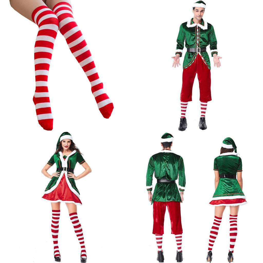 Vibrant Xmas Party Fancy Dress With Soft Touch Velvet Santa's Helper Costume