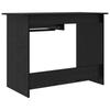 Desk with Storage Black Oak Effect 100 x 50 x 76 cm