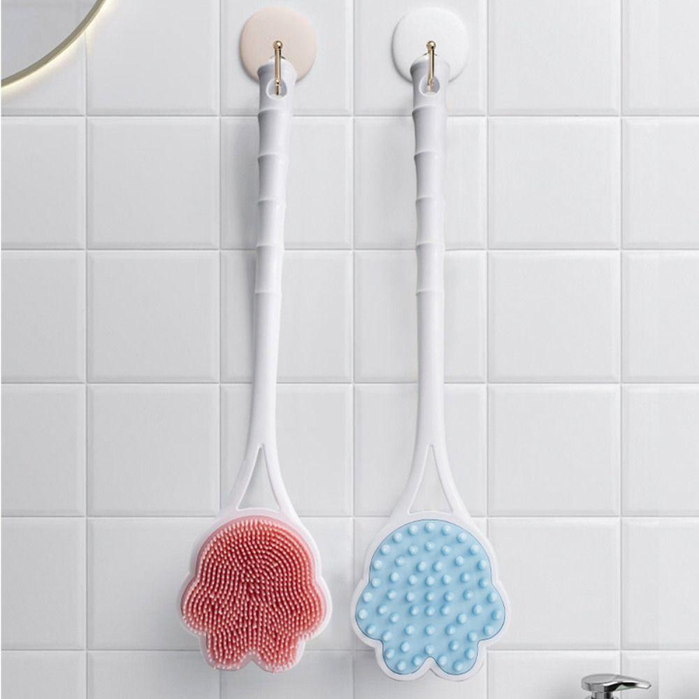 Long Handle Bath Back Brush Double Side Bathroom Back Scrubber Shower Massage Brushes  for Bathing