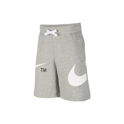 Ropa Deportiva Estampado Logo Swoosh Pantalones Cortos Rectos Niños Parte Inferior Gris DR8484-063