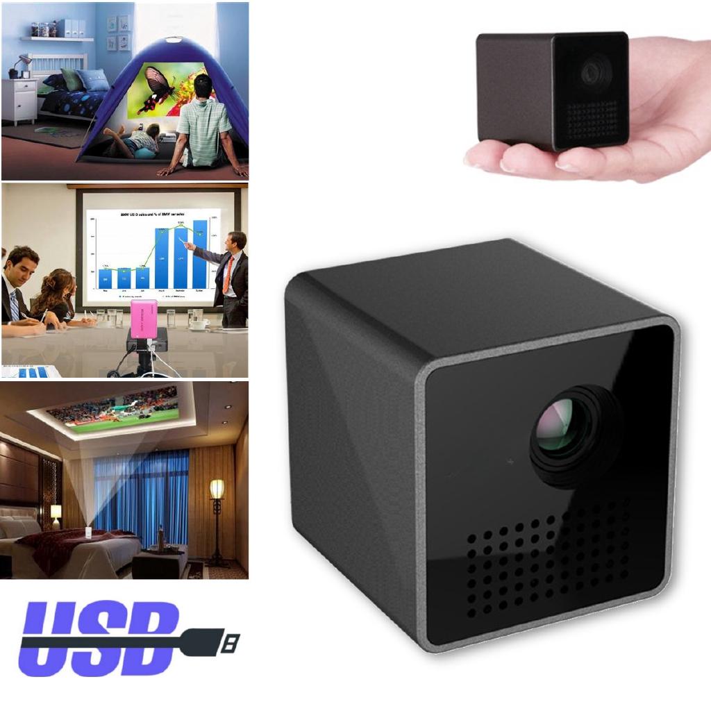Mini Projector 1080P Wireless Wifi Mobile Projector Support Miracast Dlna Pockets Proyector Home Theater 5.1 DLP Beamer Battery