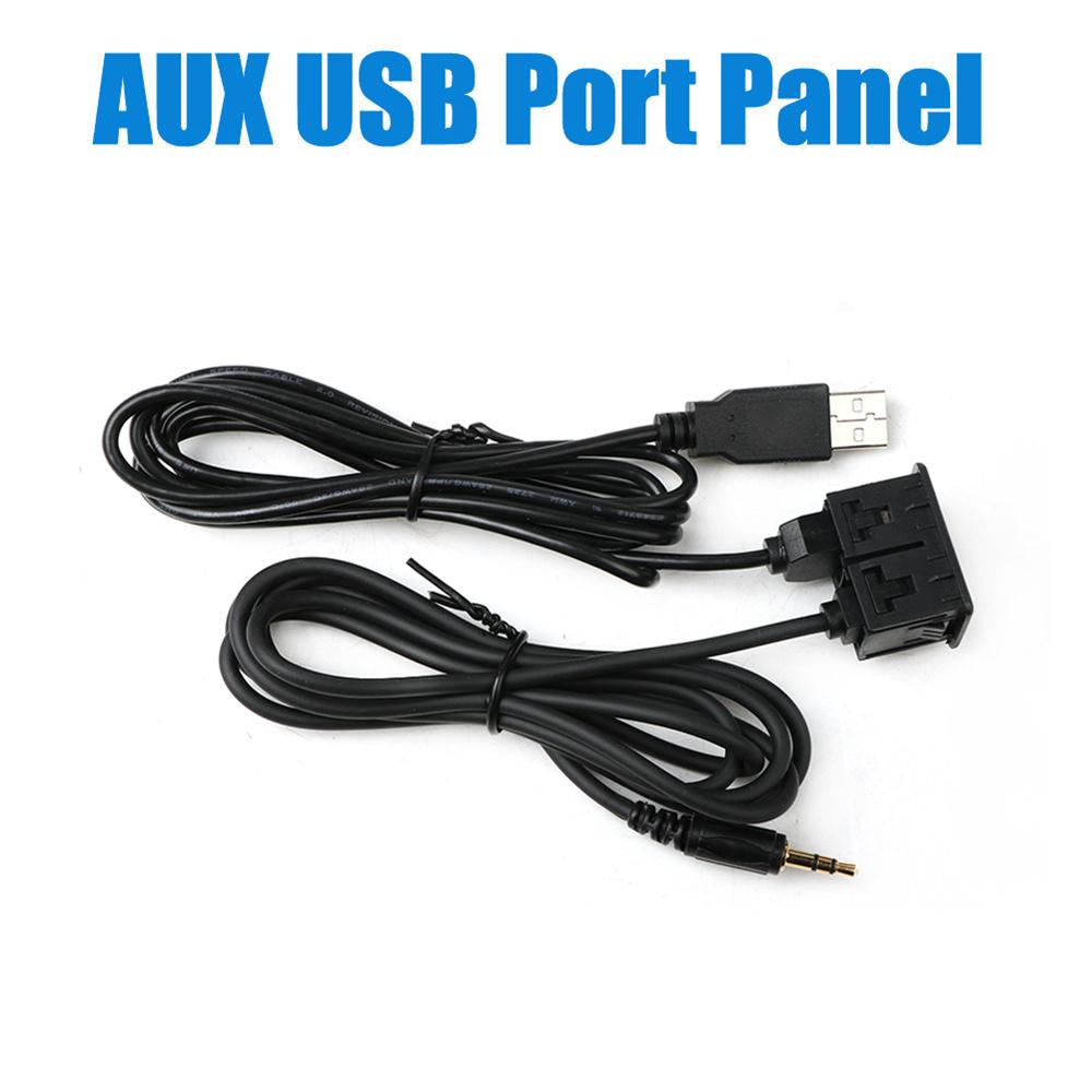 Car Dash Mount AUX USB Port Panel Auto Boat USB Extension Cable Adapter 150CM