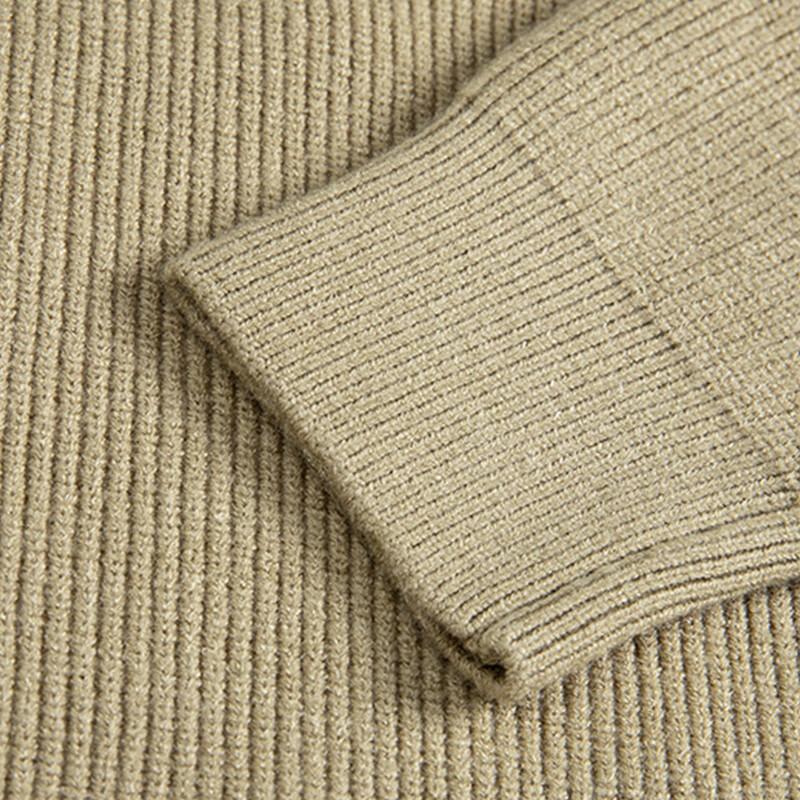 Mao Ren Men's Stand-Up Collar Knitted Sweater