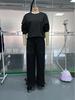 2025 Autumn/Winter Women's Casual Two-Piece Set: Round Neck Sweatshirt & Drawstring Jogger Pants