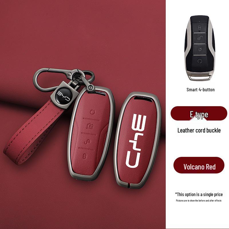 

Совместимый чехол для ключа и брелок для моделей BYD Han, Dolphin Song, Tang DMI, Qin Yuan Plus и Seal Premium Packaging