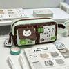 No Brand Pencil Case With Polyester Material And Multifunctional Storage For Students