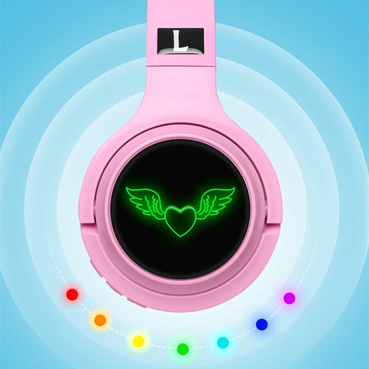 Niedliche leuchtende Cartoon-Bluetooth-Kopfhörer, Schmetterlings-Musikspiel-Kopfhörer, Computer-Headsets