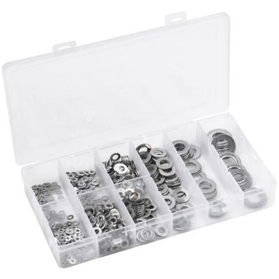 Flat Washers - WANGJIANGDA - Stainless Steel - 800PCS - Sizes M2 To M12 - Bright Finish