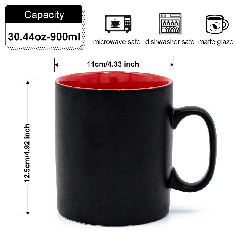 Ceramic Coffee Cup Chocolate Milk Cup Tea Cup Mug Large Capacity Hand Painted Cup