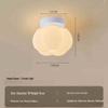 French Retro Ceiling Light with Chinese Corridor Style, Pumpkin-Shaped for Balcony and Entrance Hall
