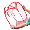 Home Mesh Foldable Kids Toys Sundries Laundry Basket Dirty Sorting Basket Laundry Bag