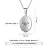 Collane Personalizzate Etichetta ID Allerta Medica Acciaio Inossidabile Ciondolo Rotondo Gioielli Personalizzati per Emergenze Donna Incidibile Regalo Souvenir Ciondolo Trendy