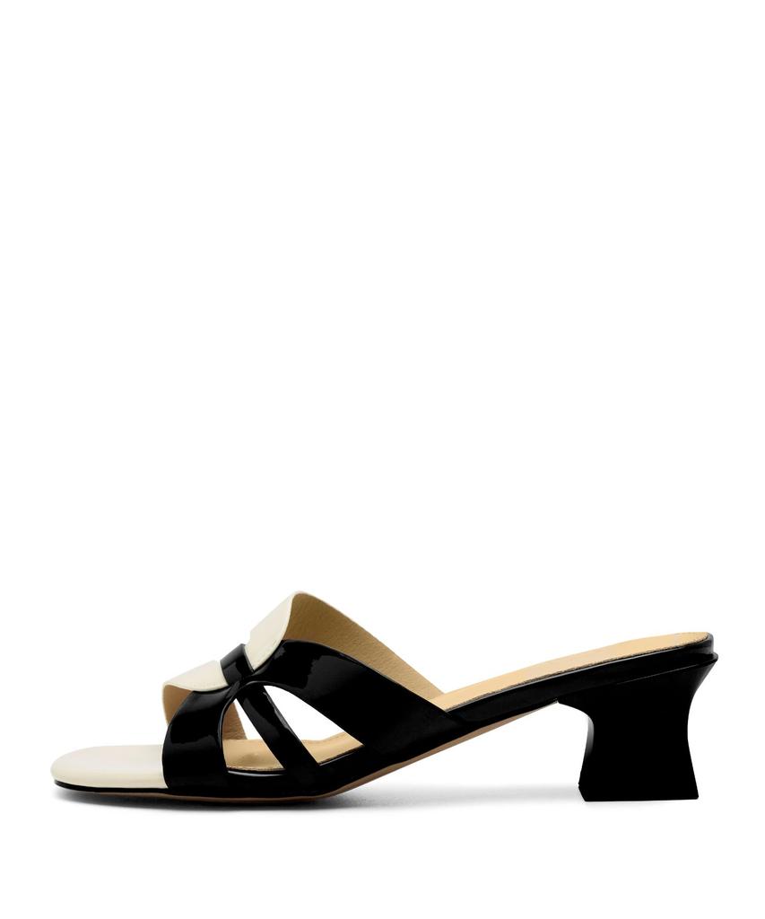 Spur Color Blocking Mule Sandal 5.7Cm -Us9057 (2Color)