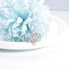 Women Silver Plated Blue Crystal Snowflake Pendant Necklace Christmas Winter Jewelry Gift Collarbone Chain