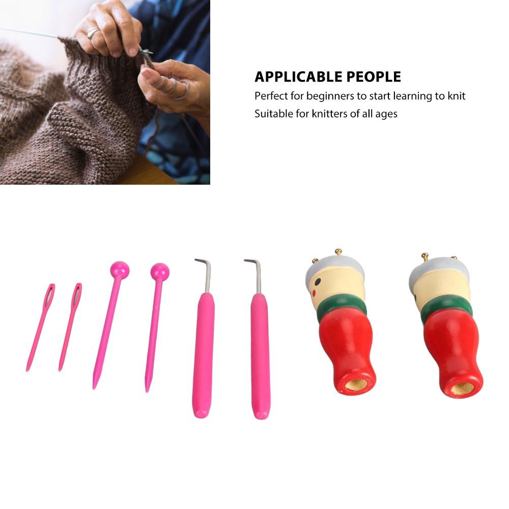 Innovative Design Knitting Loom Toy Wooden Hand Crafting Toy French Knitter Tool Craft Activity