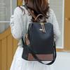 New backpack women's bag large capacity solid color texture women's backpack student bag