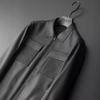First Layer Sheepskin Leather Jacket Men's Slim Short Lapel Leather Jacket Business Trend Soft Leather Jacket