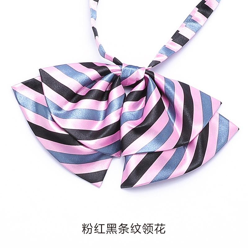 Professional Collar Flower Stewardess Bank Business Student Overalls Uniform Shirt Women'S Lace-Up No Bow Tie