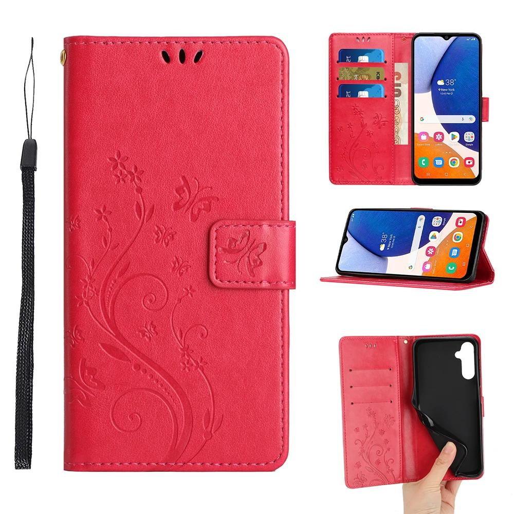 Wallet Flip Phone Case For Samsung Galaxy A56 A55 A54 A36 A35 A34 A33 A32 A24 A23 A16 A15 A14 A13 A05 A05S A06 Card Holder Cover