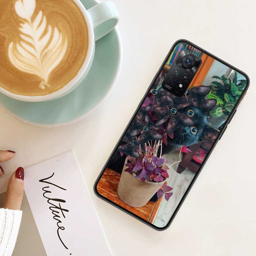 Haustier Katze Lustige Memes Handyhülle Für Redmi 13C 14C Note 13 14 Pro 5G Plus 12 12C 10 10A 10C 9 9A 9C 9T 8 8A K70 Pro Xiaomi Hülle S