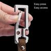 Titaniums Alloy Key Holder Outdoor Tool Key Holder with Bottle Opener Screwdriver Outdoor Keychain Multitool Enduring