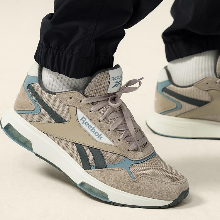 Reebok Low Top Casual Running Shoes Unisex Gray Green Sneakers 100201253