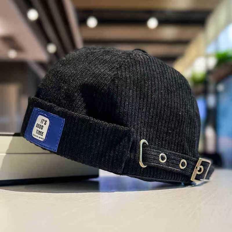 Șapcă Melon Retro Japoneză fără Bor pentru Bărbați și Femei: Beretă coreeană inspirată din Hip-Hop pentru toate anotimpurile