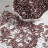 7mm Silver-Filled Glass Rice Tube Beads for DIY Jewelry, Necklace & Clothing Accessories