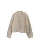Healiote No Collar Balloon Jacket_Cream