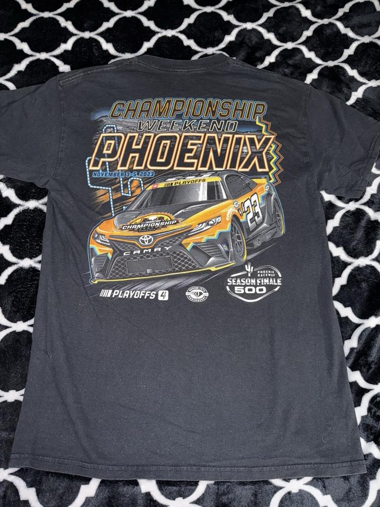 Nascar 75th Anniversary Phoenix Raceway 500 Mens T-Shirt Size Medium Black Cars Unisex T-Shirt
