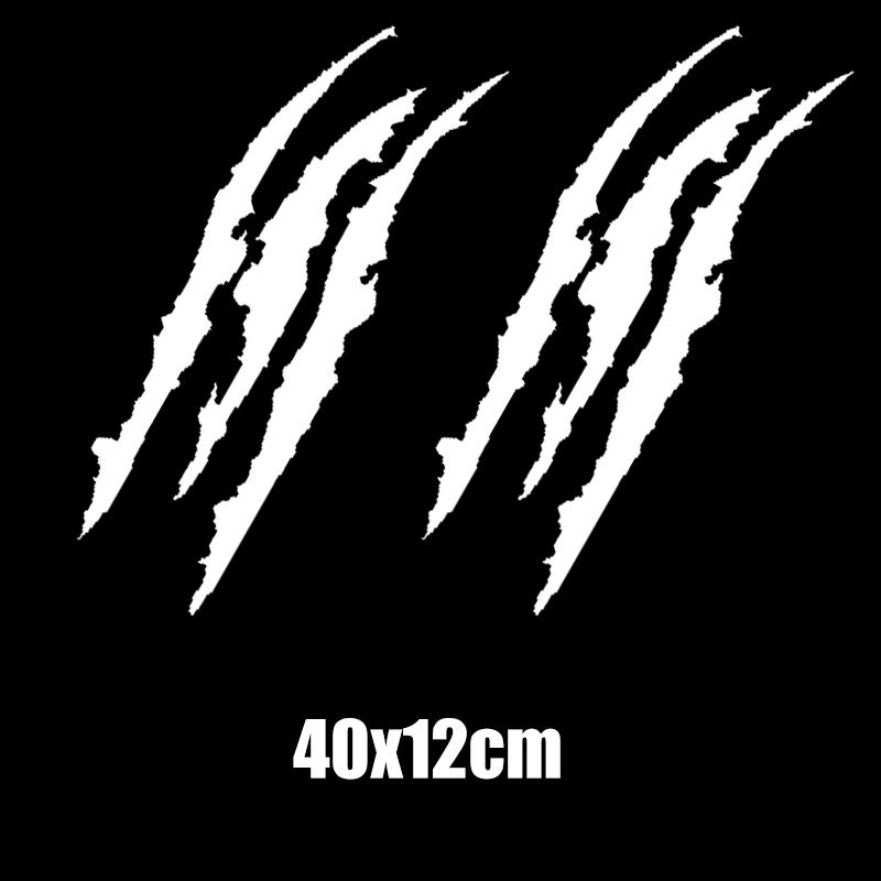 Naklejki ślady pazurów samochodu zestaw Uniwersalne winylowe naklejki na reflektory samochodowe, maskę, naklejki dekoracyjne na karoserię, hurtownia akcesoriów samochodowych