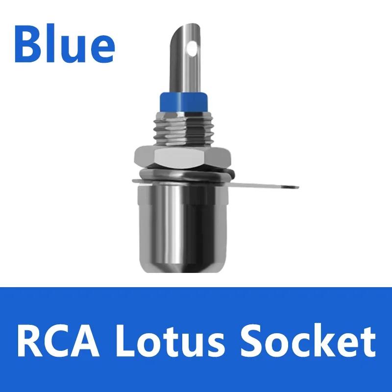 20/100Pcs RCA Connector RCA Audio Female Socket Adapter Nickel Plated RCA  Socket Plug Connector Panel Mount